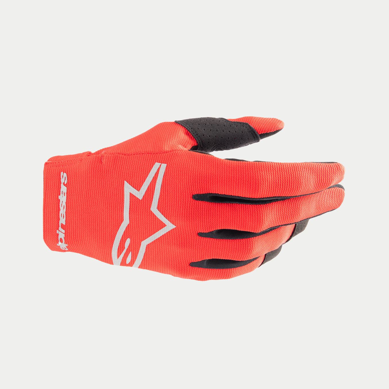 Alpinestars 2024 Radar Youth Motocross Gloves Mars Red Silver